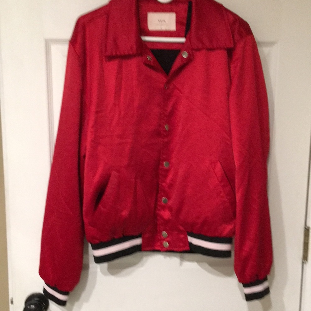 Weiv Los Angeles Men’s Satin Baseball Jacket